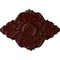 Ekena Millwork Piedmont Ceiling Medallion, Hand-Painted Brushed Mahogany, 37"W x 26"H x 1 3/8"P CM37X26PEBMF - alternate 1